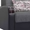 Homeroots 74" Gray Chenille Convertible Futon Sleeper Sofa And Toss Pillows With Storage 607195 - alternate 4