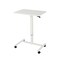 Homeroots Adjustable White Wood and Stainless Steel Rolling Standing Desk 535346 - alternate 1