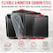 Bakkenmaster 5-Piece Nonstick Cookie Sheet Set, Carbon Steel, Gray Coating, Small to Large Pans, Roaster, Lid BKB6SPS5 - alternate 3