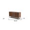 Homeroots 58" Walnut Manufactured Wood Three Drawer Dresser 473106 - alternate 2
