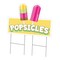 Signmission Popsicles Die Cut Yard Sign & Stake outdoor plastic coroplast window, C-DC-2436-Popsicles19 C-DC-2436-Popsicles19 - alternate 1