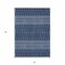 Homeroots 5' X 8' Navy Blue And Denim Blue Tribal Washable Indoor Outdoor Area Rug 582573 - alternate 6
