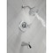 Delta Kayra Monitor 17 Series Tub and Shower Trim T17433 - alternate 3