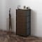 Flash Furniture Harris 4 Drawer Storage Dresser with Black Cast Iron Frame, Brown Wood Top and Brown Easy Pull Engi WX-5L203-MDF-BK-BR-GG - alternate 6