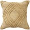 Homeroots 22" X 22" Brown Jute Diamond Throw Pillow 554550 - alternate 2