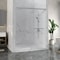 Anzzi 76in x 44-48in. Frameless Sliding Shower Door in Brushed Nickel , 3/8in 10mm Tempered Clear Glass SD-AZ21-01BN - alternate 5