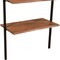 Homeroots 54" Brown Black Solid Wood and Metal Wall Mounted Writing Desk and Bookshelf Set w/ Three Drawers 634361 - alternate 7
