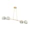 Hudson Valley Lighting Turner 52 in. Chandelier Vintage Gold Leaf/Limewash Plaster 3104-VGL/LWP - alternate 1