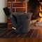Pure Garden Ash Bucket Metal Bucket with Lid, Broom, & Shovel for Fireplace or Firepit Ashes Fireplace Tools 50-LG1457 - alternate 2
