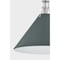 Hudson Valley Lighting Painted No. 2 21 in. Pendant in Polished Nickel/Soft Studio Green by Mark D. Sikes MDS352L-PN/SSG - alternate 3