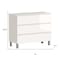 Homeroots 40" White Wood Freestanding Bathroom Vanity With White Sink And Three Drawers 624156 - alternate 3