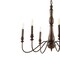 Jonathan Y Victoria 29" 6-Light Rustic Midcentury Iron LED Chandelier, Brown JYL7597A - alternate 6