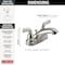 Delta Foundations Two Handle Centerset Bathroom Faucet B2510LF-SS - alternate 3