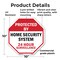 Signmission Protected By Home Security System 2, 10 Inch X 10 Inch, Plastic Sign OC-P-10-3 - alternate 5