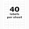 Avery Durable White Asset Tag Labels, La, PK320, Film, 9.44 in W, 3/4" x 1-1/2" Dia., White, Rectangle 61525 - alternate 4