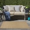 Homeroots 3' X 5' Tan And Brown Geometric Indoor Outdoor Area Rug 572340 - alternate 4
