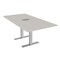 Skutchi Designs 6ft Rectangular Conference Table With Power | Harmony Series | 6 Person Meeting Room Table HAR-REC-36x72-T-K458-ESIL - alternate 1