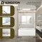 Kingston Brass 60" Acrylic Anti-Skid Alcove Left-Hand Drain Tub with Right Sliding Tub Door, White/Polished Chrome KVTAP6031L22T1 - alternate 3