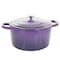 Crock-Pot Artisan 2 Piece 5 Quart Enameled Cast Iron Dutch Oven with Lid in Lavender 128605.02 - alternate 7