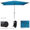 Pure Garden 10 Rectangular Umbrella, Turquoise 50-LG1279 - alternate 4
