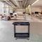 Luxor Tub Shelf Cart, High Density Polyethylene (Shelf), Polyvinyl Chloride (Leg), 500 lb. Load Capacity EC11HD-B - alternate 8