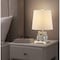 Jonathan Y Justina 16" Ceramic Mini LED Table Lamp, Black/White JYL3014C - alternate 4