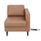 Flash Furniture HERCULES Artemis Cognac LeatherSoft Right Arm Reception Chair, 2 AC Outlets/1 USB/1 USB-C Ports ZB-8921C-RA-COGNAC-GG - alternate 5