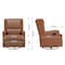 Flash Furniture Omma Swivel Glider Rocker Recliner Chair, Manual 360 Degree Swivel Wingback Recliner CY-RAC-537-CGNPU-GG - alternate 6