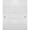 Sartodoors Sliding Closet Bypass Doors, Planum 0020 White Silk, Sturdy Rails Moldings Trims Hardware Set, Wood PLANUM0020DBD-WS-6084 - alternate 3