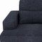 Homeroots 93" Blue Chenille Modular Stainless Steel Sleeper Sofa With Toss Pillows 706813 - alternate 3