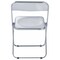 Leisuremod Lawrence Acrylic Folding Chair with Metal Frame, Clear LF19CL - alternate 6