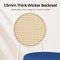 Leisuremod Euston Velvet Dining Chair with Woven Rattan Backrest & Stainless Frame, 4PK ECW17NBU4 - alternate 8