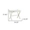 Homeroots 34" Antiqued White Wood Flip Top Desk 516424 - alternate 4