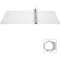 Business Source Ring Binder, White, Clear Sleeve BSN09957 - alternate 2
