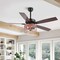 Jonathan Y Max 52" 3-Light Farmhouse Industrial Iron/Wood Mobile-App/Remote-Controlled LED Ceiling Fan, Black/Re JYL9721B - alternate 7