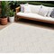 Homeroots 9' X 12' Ivory And White Indoor Outdoor Area Rug 522118 - alternate 1