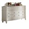 Homeroots 54" X 18" X 35" Ivory Pine Wood Dresser 285916 - alternate 1
