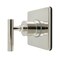 Kingston Brass Single-Handle Six-Way Diverter Valve with Square Trim Kit, Polished Nickel KS4046CML - alternate 1