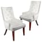 Leisuremod Spruce Collection Modern Wooden Dining Chair in White, 2PK SC24W2 - alternate 1