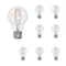 Bulbrite LED Filament PK of 8, 7 W Dimmable A19 Light Bulb with Clear Finish and Medium Screw E26 Base, 4000K 861628 - alternate 1