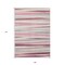 Homeroots 9' X 12' Pink Ivory And Gray Striped Washable Indoor Outdoor Area Rug 597353 - alternate 3