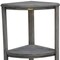 Homeroots 17" Gray Teak Corner Shower Bench With Shelf 376757 - alternate 5