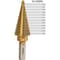Neiko Titanium Step Drill Bit, High-Speed Alloy-Steel Bit, 10 Step Sizes from 3/16 Inch to 7/8 Inch 10185A - alternate 4