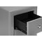 Homeroots 21" Gray Wood Two Drawer Nightstand 489773 - alternate 5
