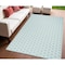 Homeroots 4' X 6' Aqua And Ivory Geometric Indoor Outdoor Area Rug 554778 - alternate 5