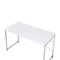 Homeroots 47" White and Silver Writing Desk 491488 - alternate 2