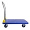 Wrightmaster 880 lb. Capacity 4-Wheel Steel Standard Duty Platform Truck - Blue, Folding Push Cart ZR-B1-400 - alternate 3
