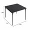 Homeroots 34" Black Wood and Metal Folding Square Card Table 719202 - alternate 5
