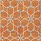 Homeroots 3' X 5' Orange And Ivory Geometric Washable Indoor Outdoor Area Rug 613025 - alternate 3