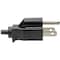 Eaton Tripp Lite Series 3-Slot Power Cord, NEMA 5-15P to C5 - Laptop/Notebook, 10A, 125V, 18 AWG, 3 ft. P013-003 - alternate 3